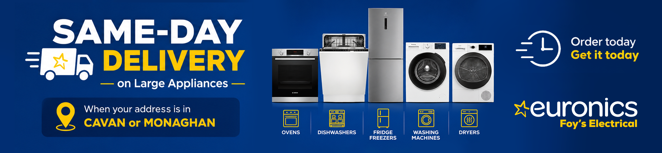 Same Day Delivery on Large Appliances