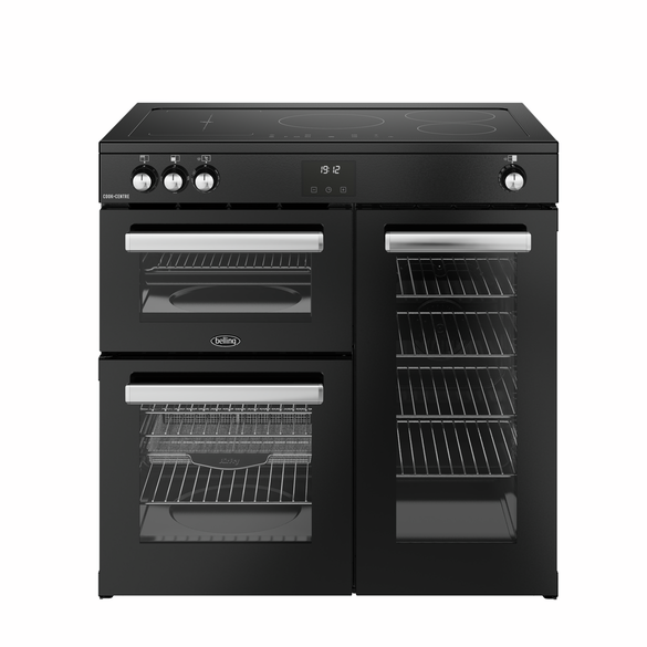 Belling Cookcentre 90cm Induction Range Cooker Black | CC90EIBLK
