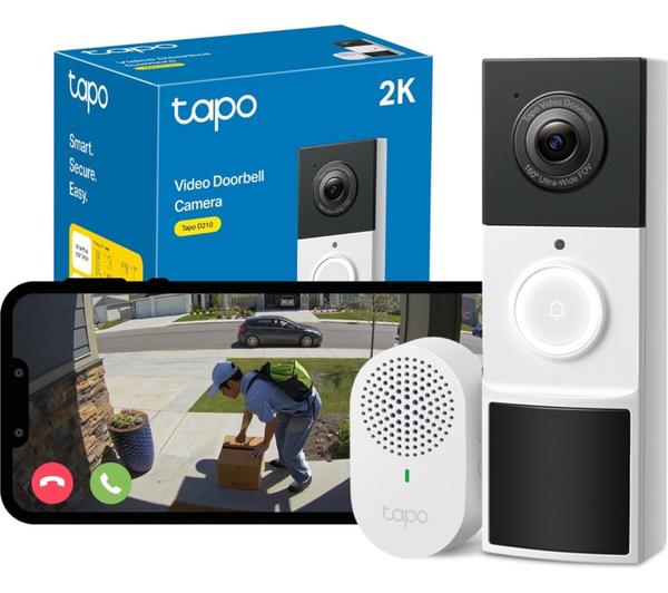 TP-Link Tapo D210 2K Battery Video Doorbell Camera | TAPOD210