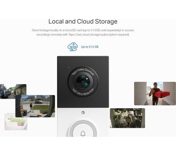 TP-Link Tapo D210 2K Battery Video Doorbell Camera | TAPOD210