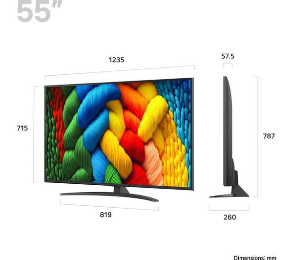 LG Nano81 55" 4K UHD NanoCell Smart TV | 55NANO81A6A.AEK LG TV Foys Electrical Cootehill Electrical Foys Electrical Cootehill