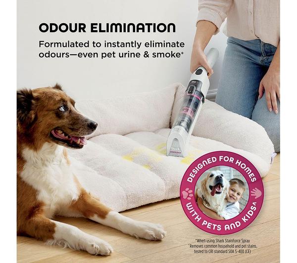 Shark StainForce Cordless Stain-Destroying Spot Cleaner – Grey/Orange | HX100UKT