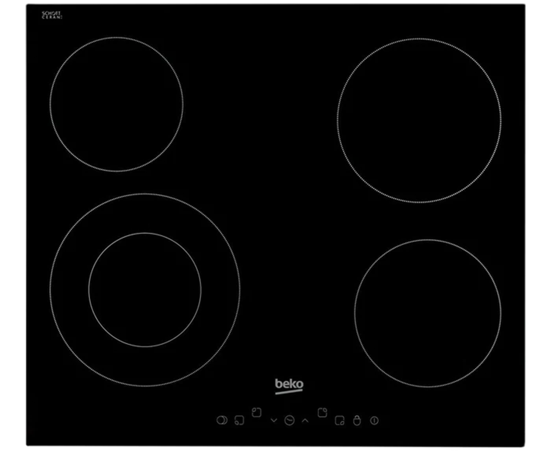 Beko 60cm Touch Control Ceramic Hob | HIC64402T - Foys Electrical Cootehill Letterkenny