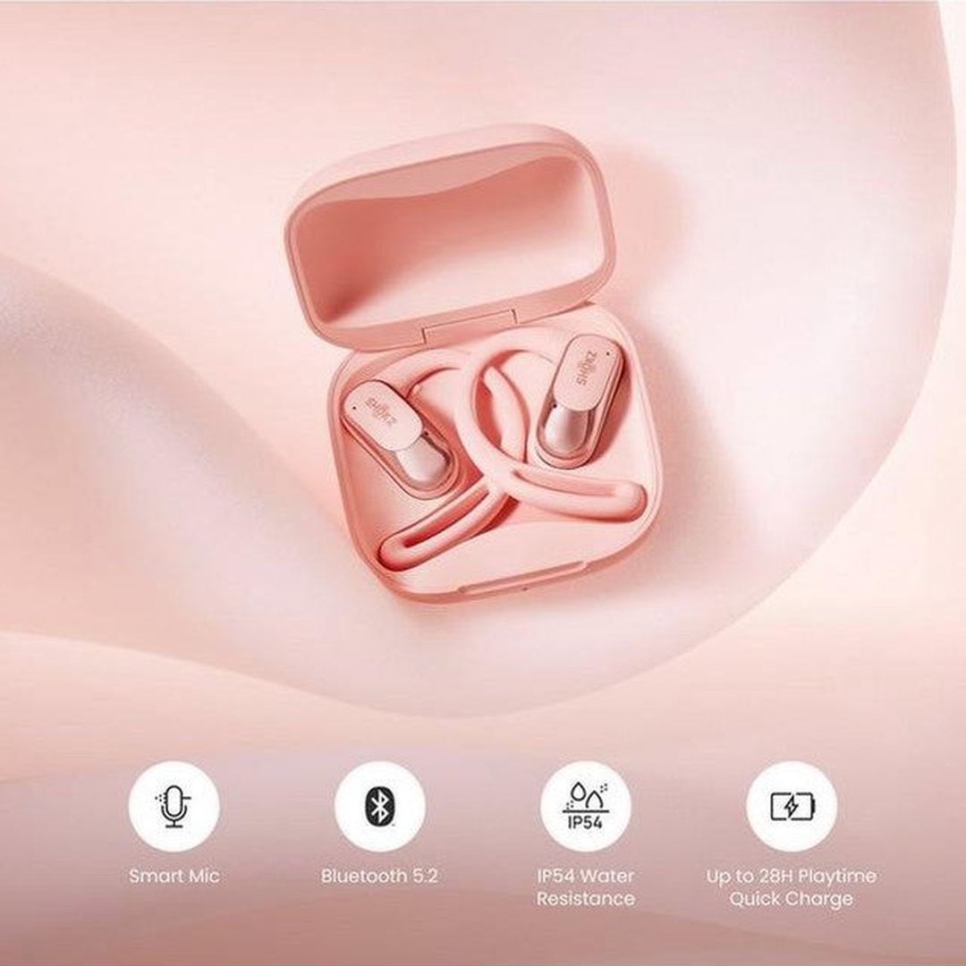 Shokz OpenFit Air True Wireless Earbuds - Pink | 38-T511PK Shokz Earbuds Foys Electrical Cootehill Foys Electrical Cootehill Foys Electrical Cootehill