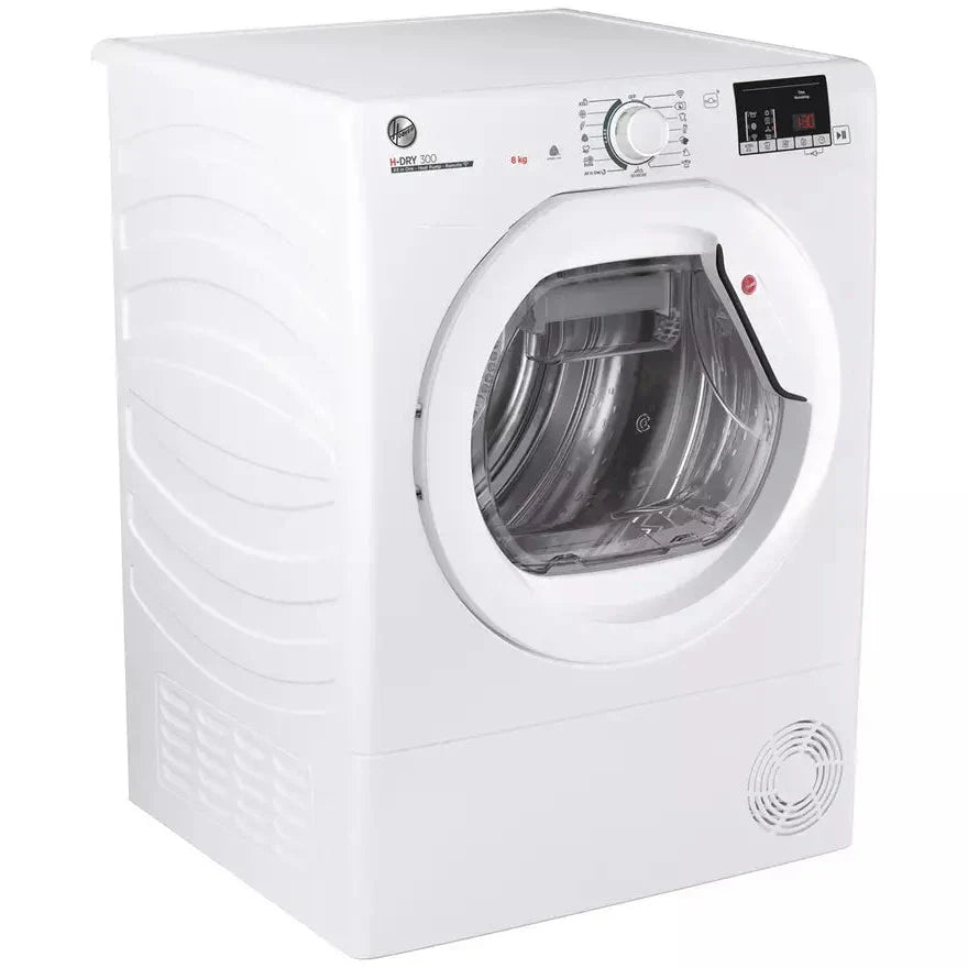 Hoover HLE H8A2DE 80 8KG Heat Pump Tumble Dryer - White | HLEH8A2DE-80 Hoover Washing Machine Foys Electrical Cootehill Electrical Foys Electrical Cootehill