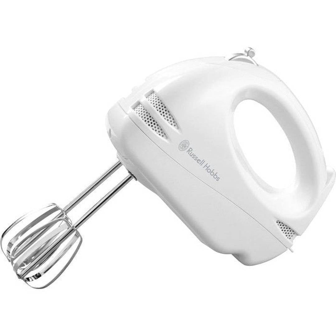 Russell Hobbs 6 Speed White Hand Mixer | 14451 Russell Hobbs Mixer Foys Electrical Cootehill Electrical Foys Electrical Cootehill