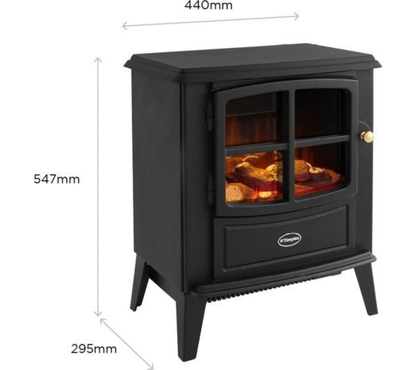 Dimplex Brayford Optiflame Electric Stove, Black 061447