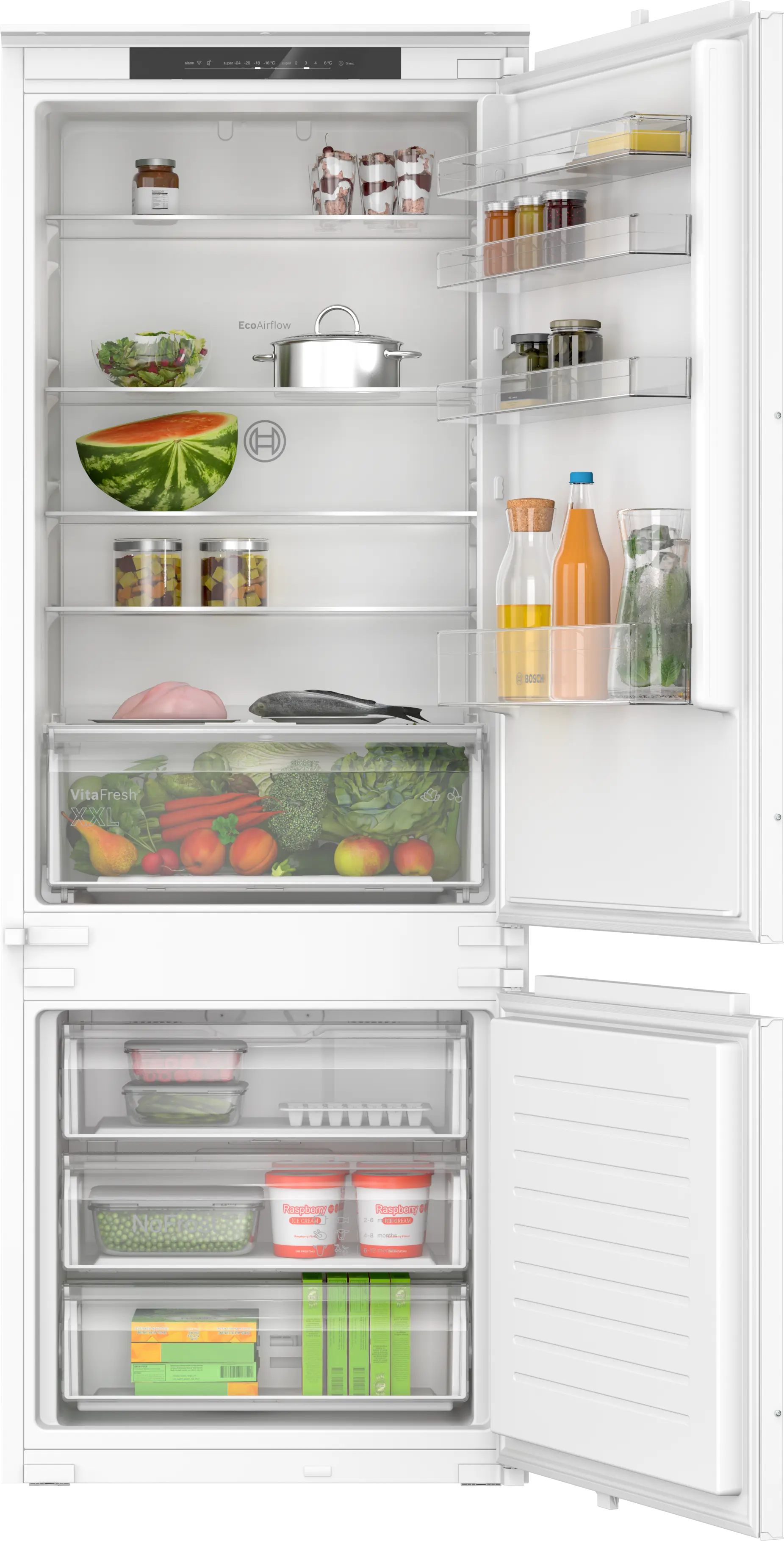 Bosch Series 2 383L Integrated No Frost Fridge Freezer | KBN96NSE1G Fridge Freezer