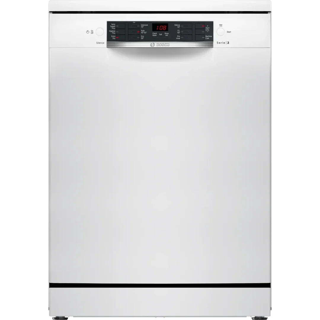 Bosch Series 2 free-standing dishwasher 60 cm White | SMS26AW08G Bosch Dishwasher Foys Electrical Cootehill Electrical Foys Electrical Cootehill