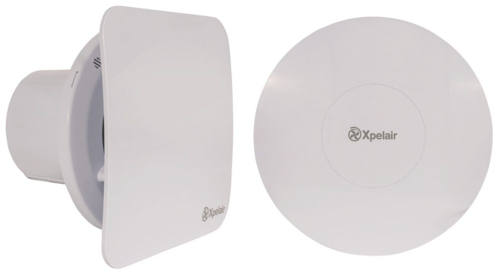 Xpelair Simply Silent Extractor Fan, Square and Round Covers C4PSR