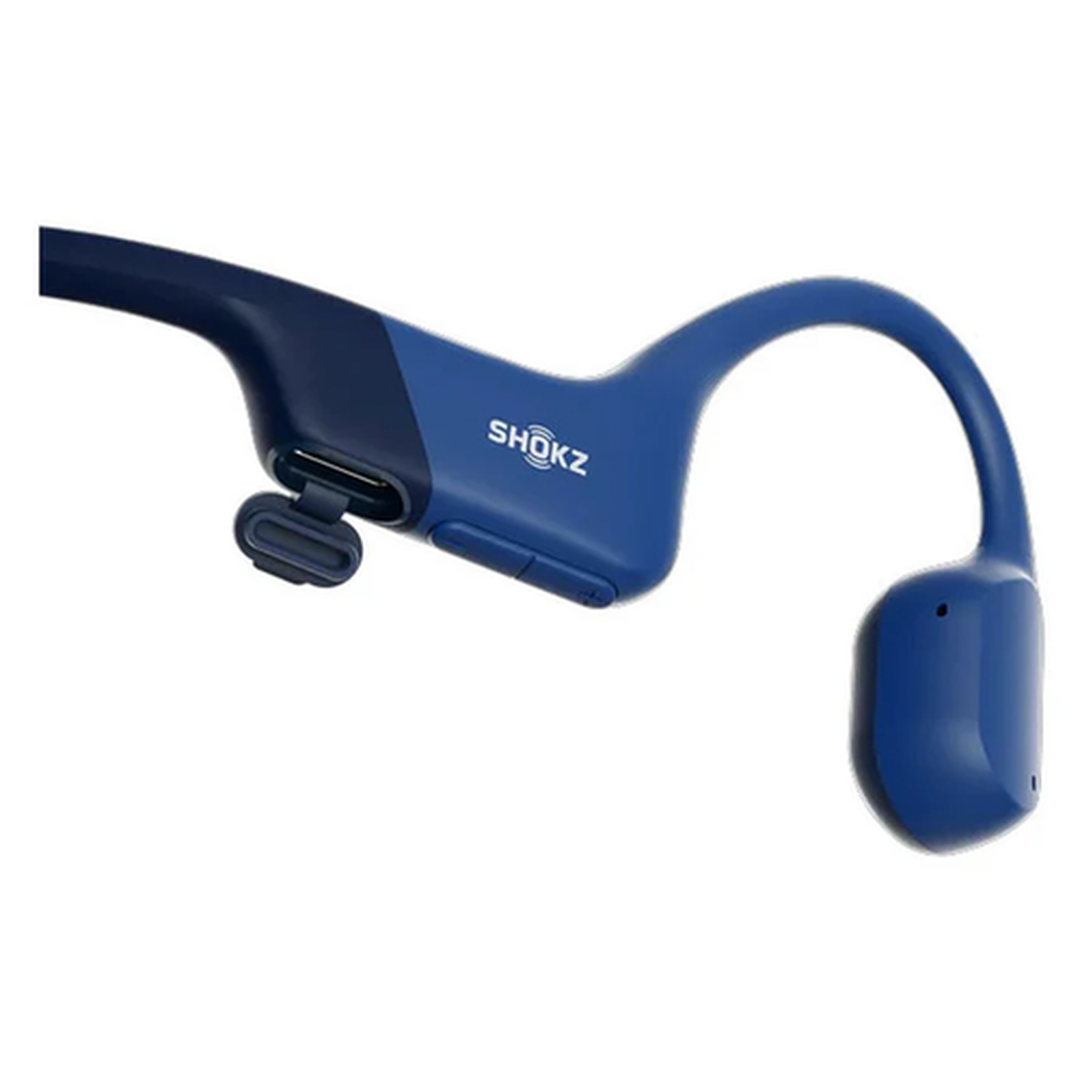 Shokz OpenRun 9th Gen Bone Conduction Wireless Sport Headphones – Blue | 38-S805-ST-BL Shokz Headphones Foys Electrical Cootehill Electrical Foys Electrical Cootehill