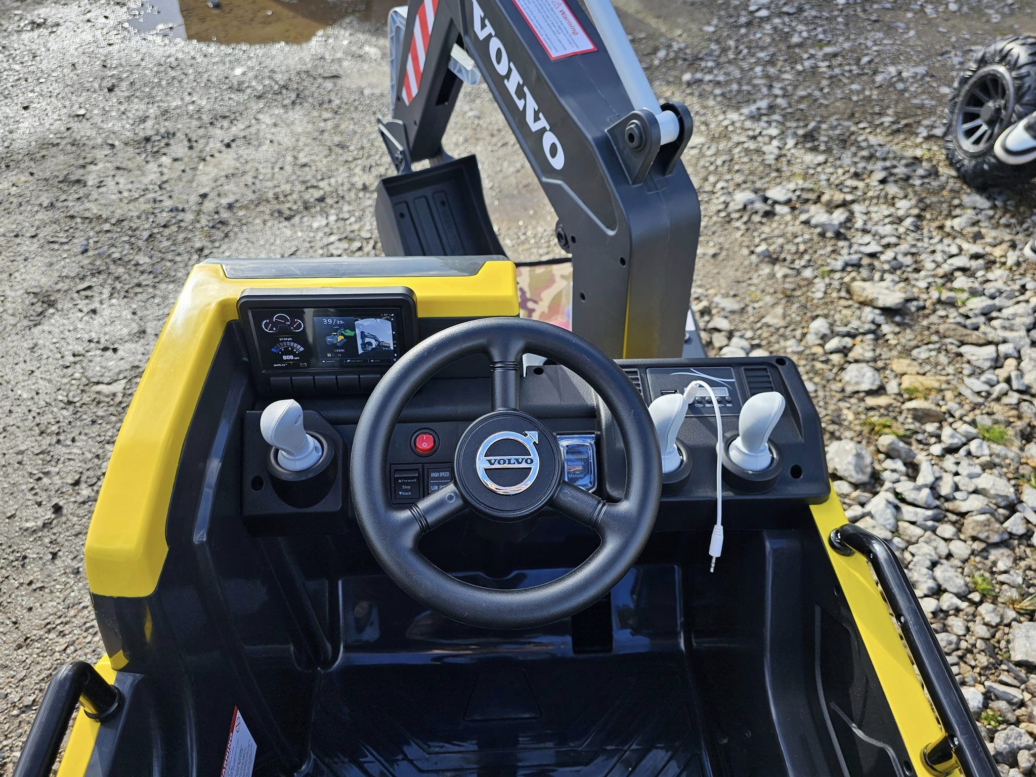 Licensed Volvo Electric Digger Ride On Excavator
