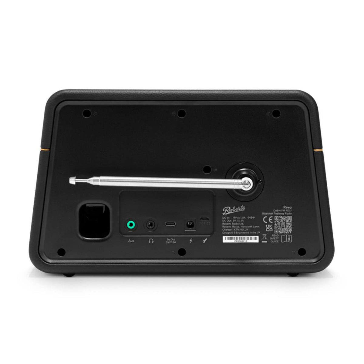 Roberts Reva DAB+ FM Bluetooth Tabletop Radio Black | REVABK