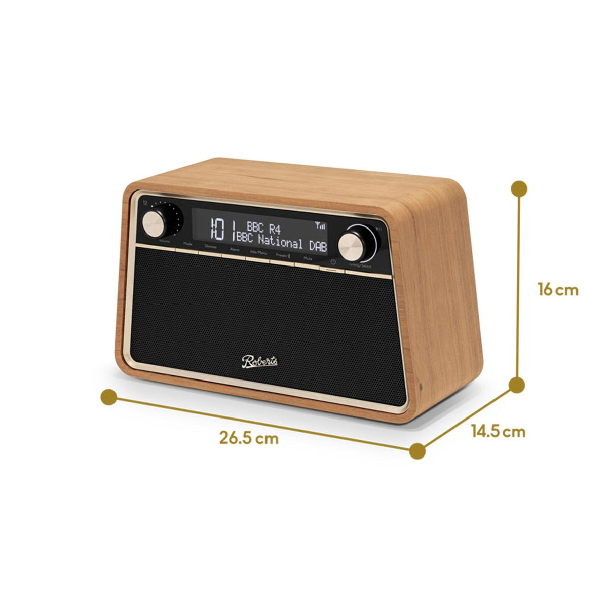 Roberts Reva DAB+ FM Bluetooth Tabletop Radio Cherry | REVACH