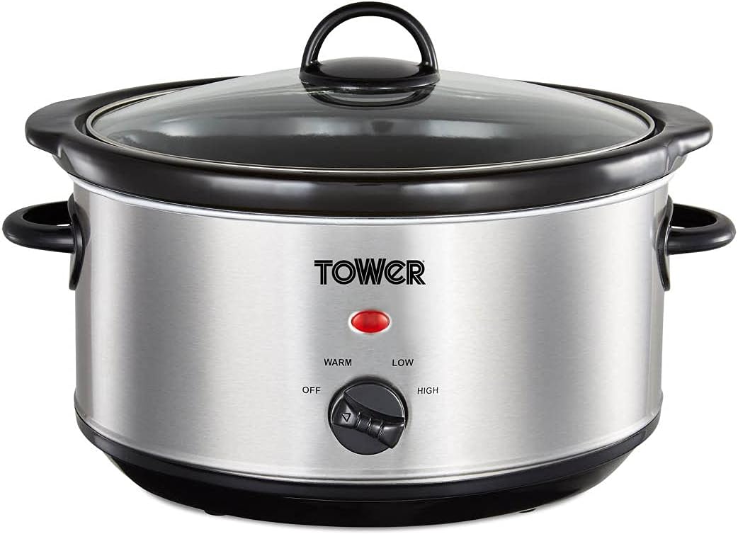 Tower 3.5L Stainless Steel Slow Cooker | T16039Y