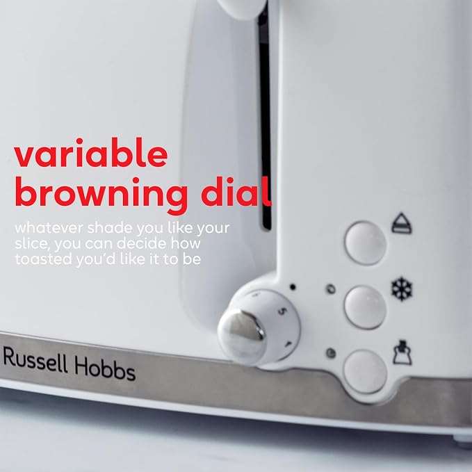 Russell Hobbs Honeycomb 4 Slice Toaster White | 26070