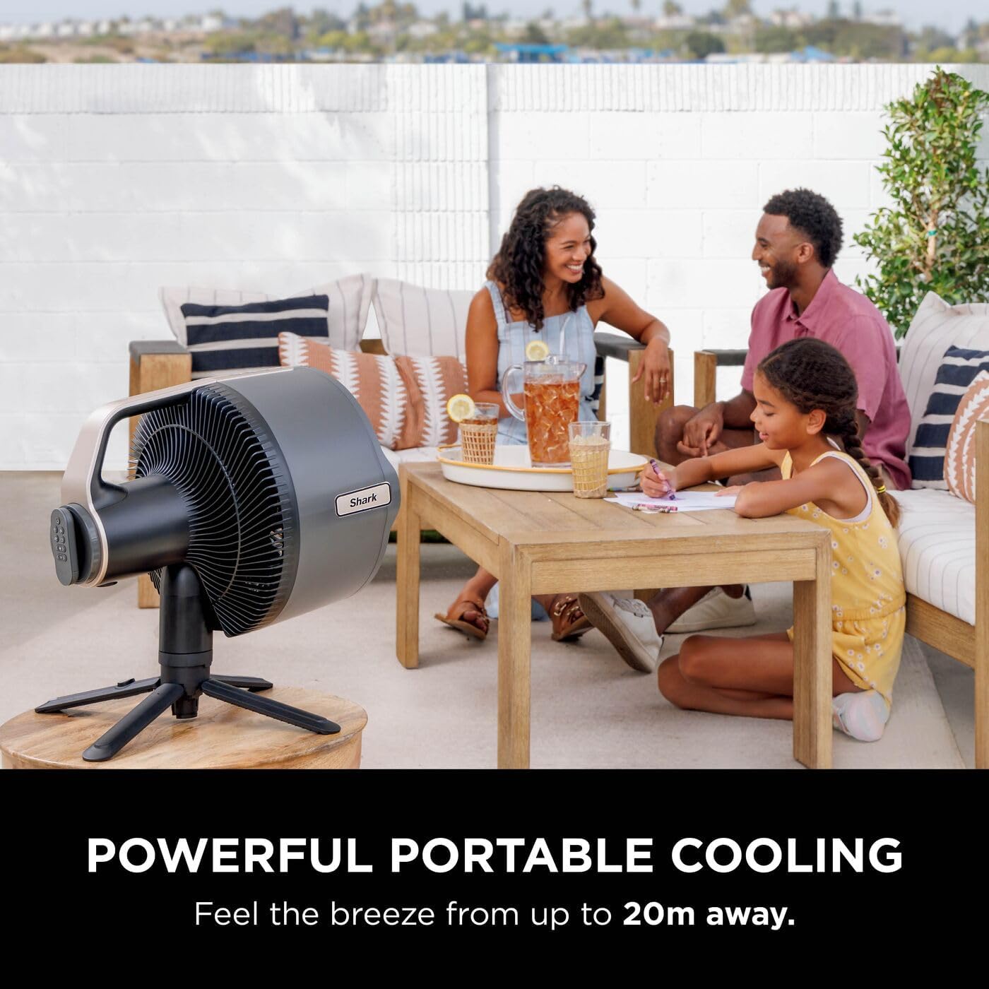 Shark FlexBreeze Pro Mist Cordless Indoor & Outdoor Fan with Outdoor Misting System | FA300UK