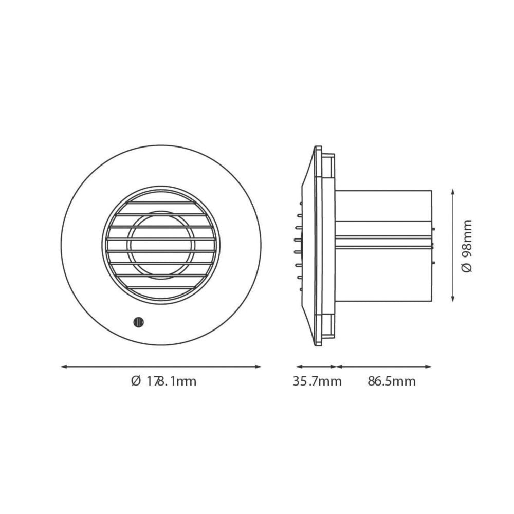Xpelair Simply Silent Shower Fan Kit SSSFC