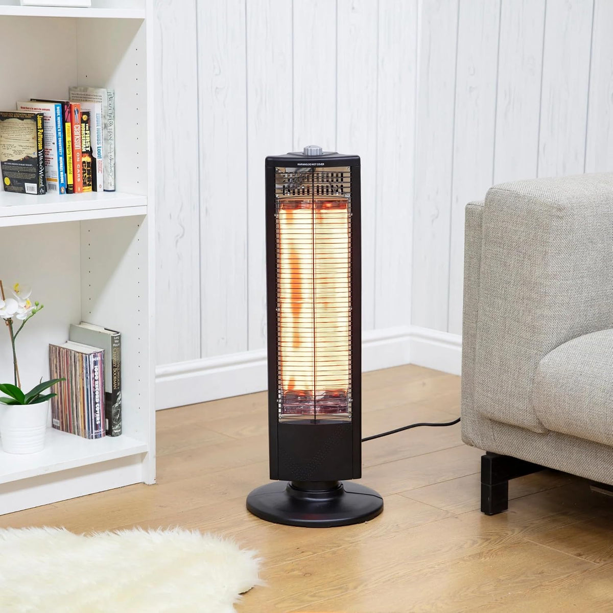 Warmlite 2kW Upright Fan Heater White | WL42013