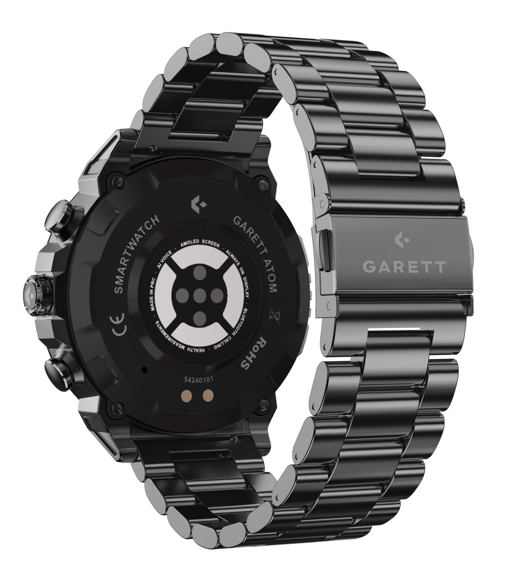Garett Atom Smart Watch Black Steel