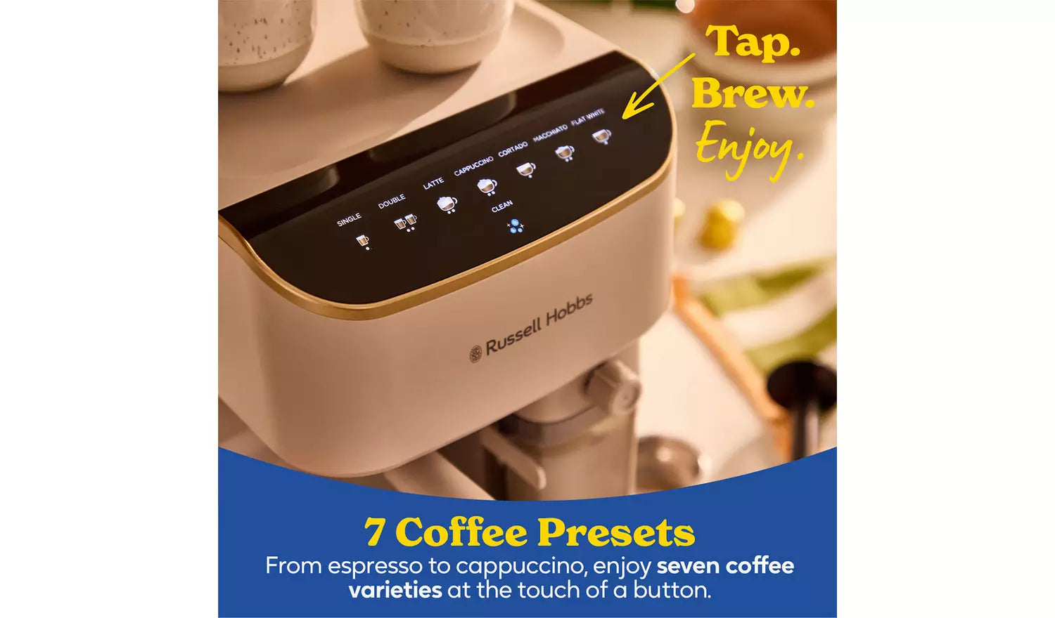 Russell Hobbs Café Genie Espresso Coffee Machine Stone | 28760