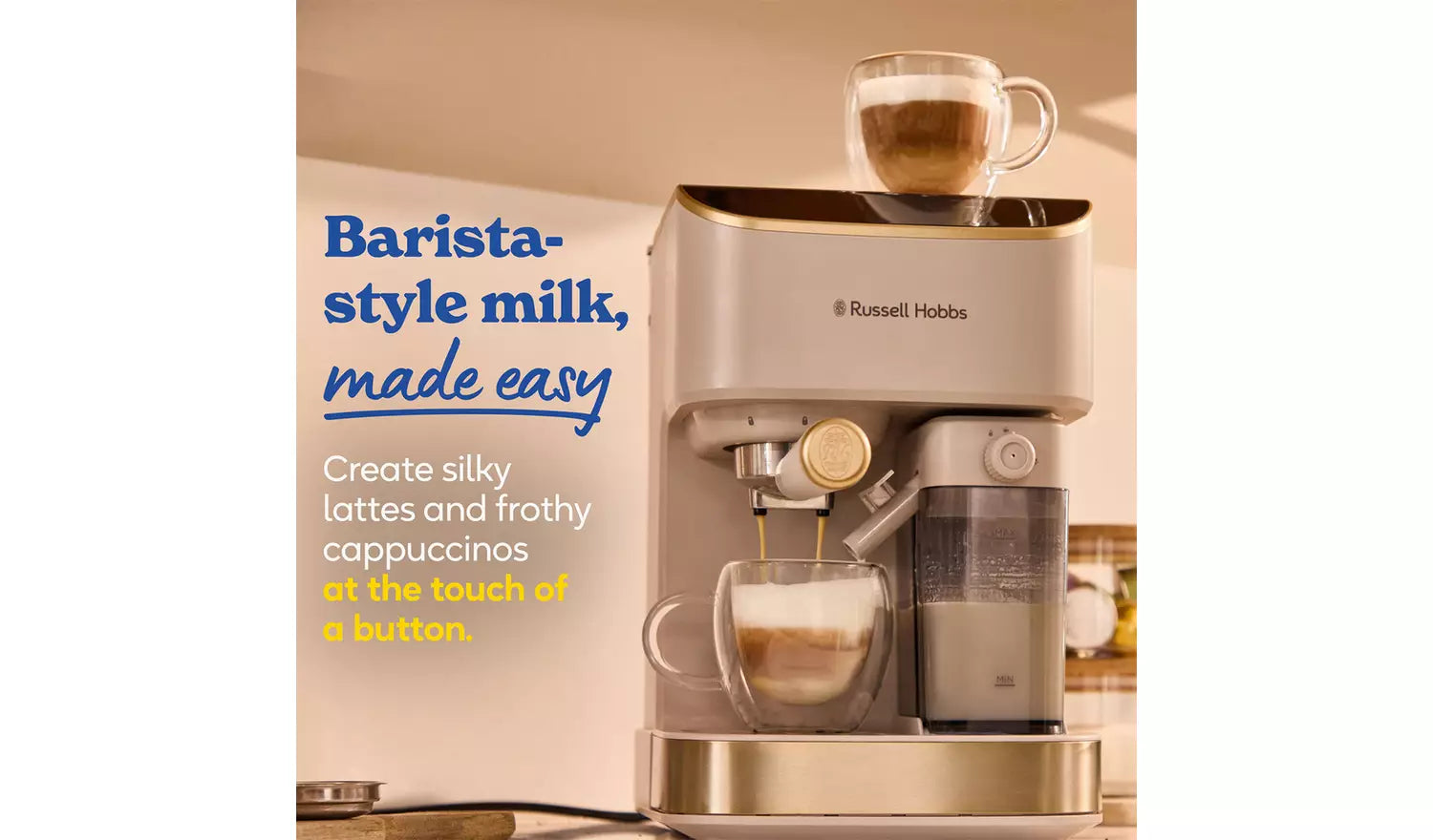Russell Hobbs Café Genie Espresso Coffee Machine Stone | 28760