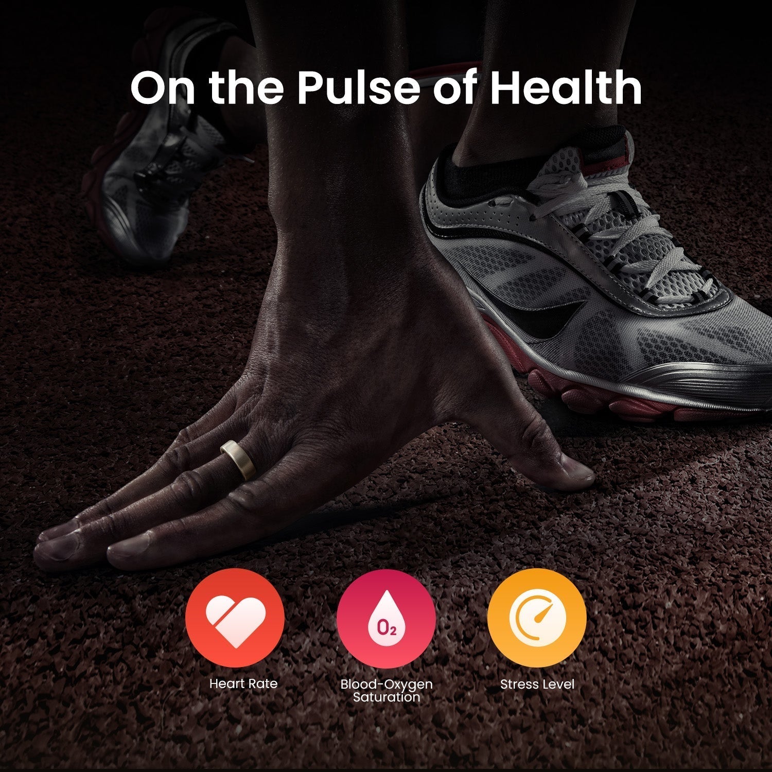 Amazfit Helio Smart Ring Titanium Health Tracker (Ring Size 10)