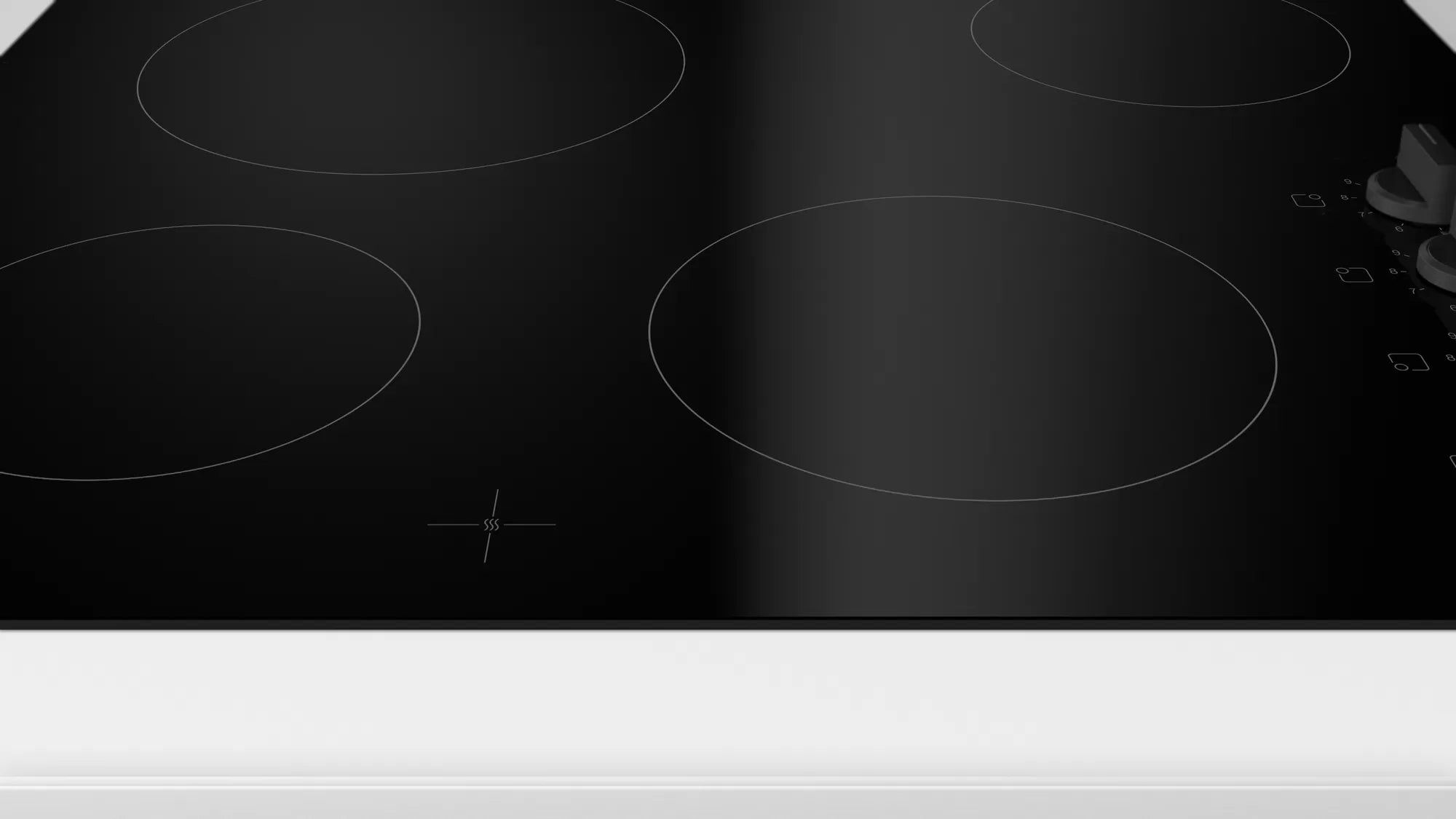 Bosch Serie 2 60cm Built-In 4 Zone Electric Hob Black | PKE611CA3E