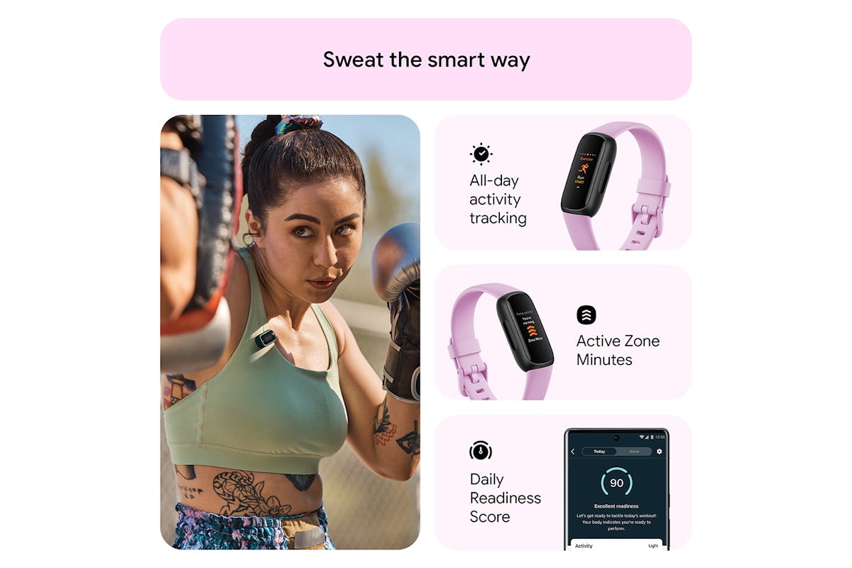 Fitbit Inspire 3 Black/Lilac Bliss | FB424BKLV