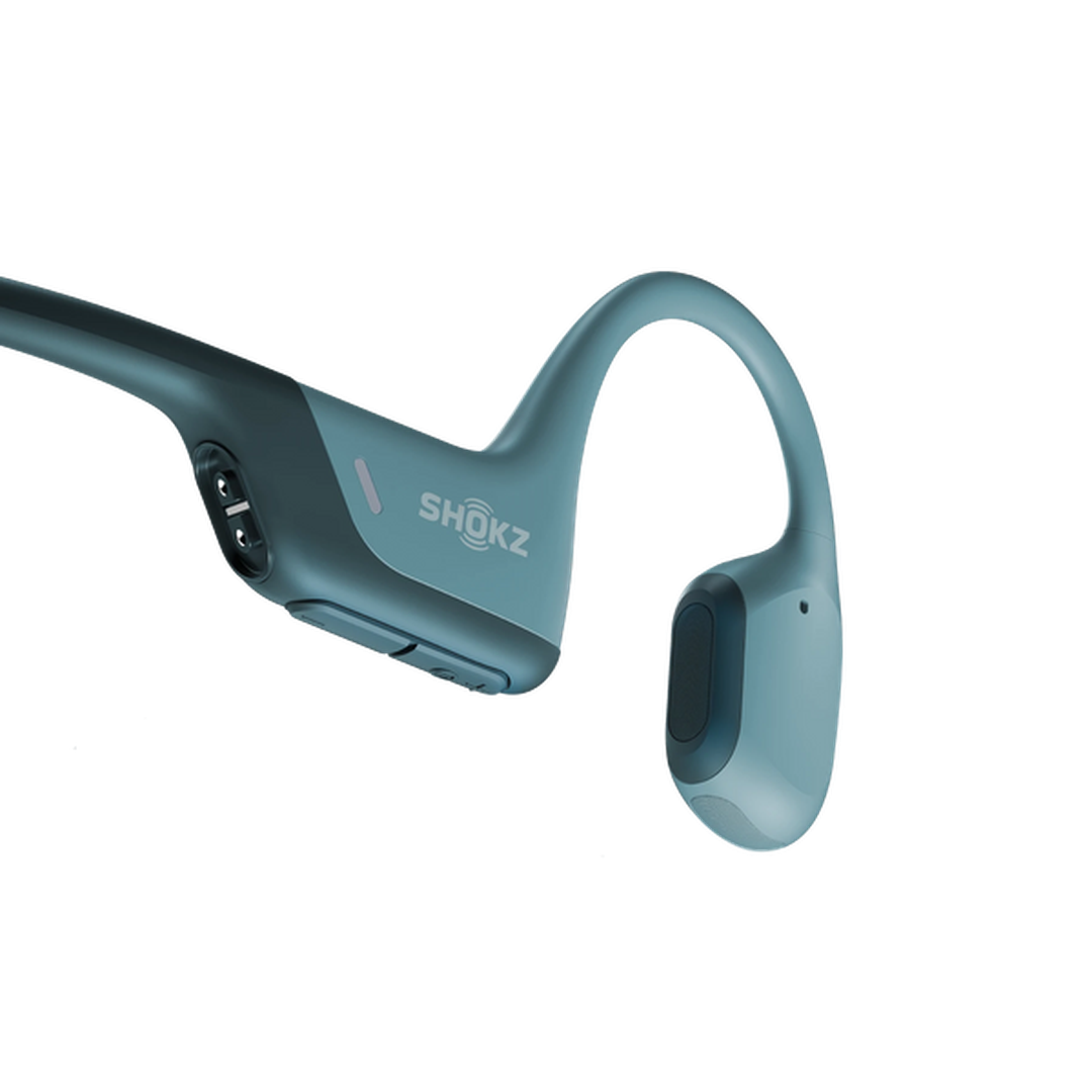 Shokz OpeMove Blue Bone Conduction Sports Headphones | 38-S661BL Shokz Headphones Foys Electrical Cootehill Electrical Foys Electrical Cootehill