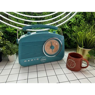 Steepletone Brighton Retro Bluetooth Radio Duck Egg Blue | BRIGHTONBEBT