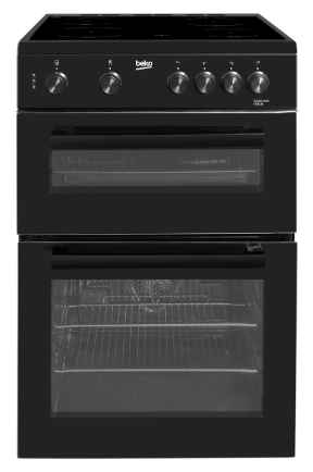 Beko FTC6701K 60 cm Twin Cavity Electric Cooker – Black Oven