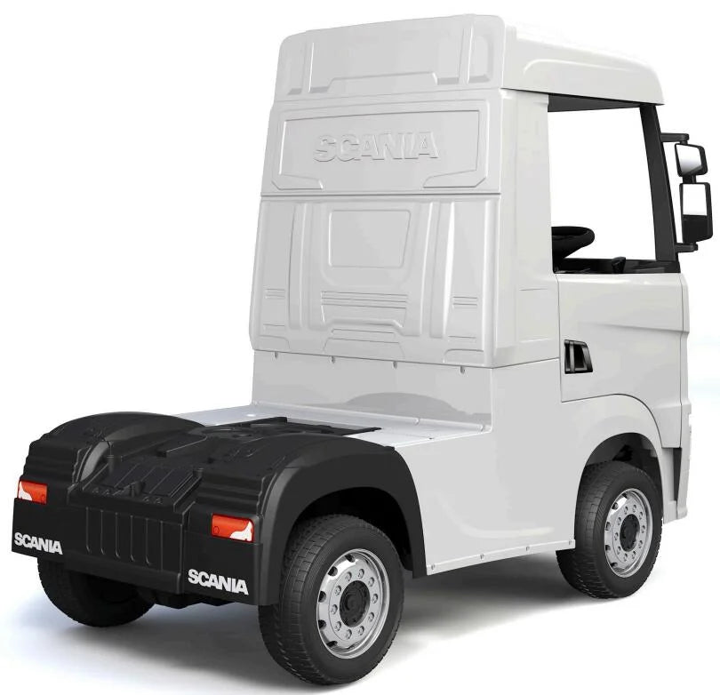 Official Scania 24V White Ride-On Truck & Trailer