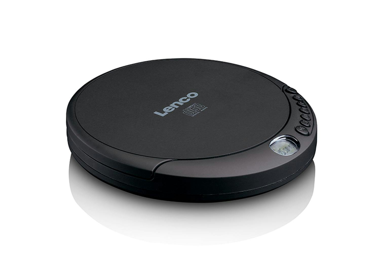 Lenco Portable CD Player with Earphones Black | CD-010