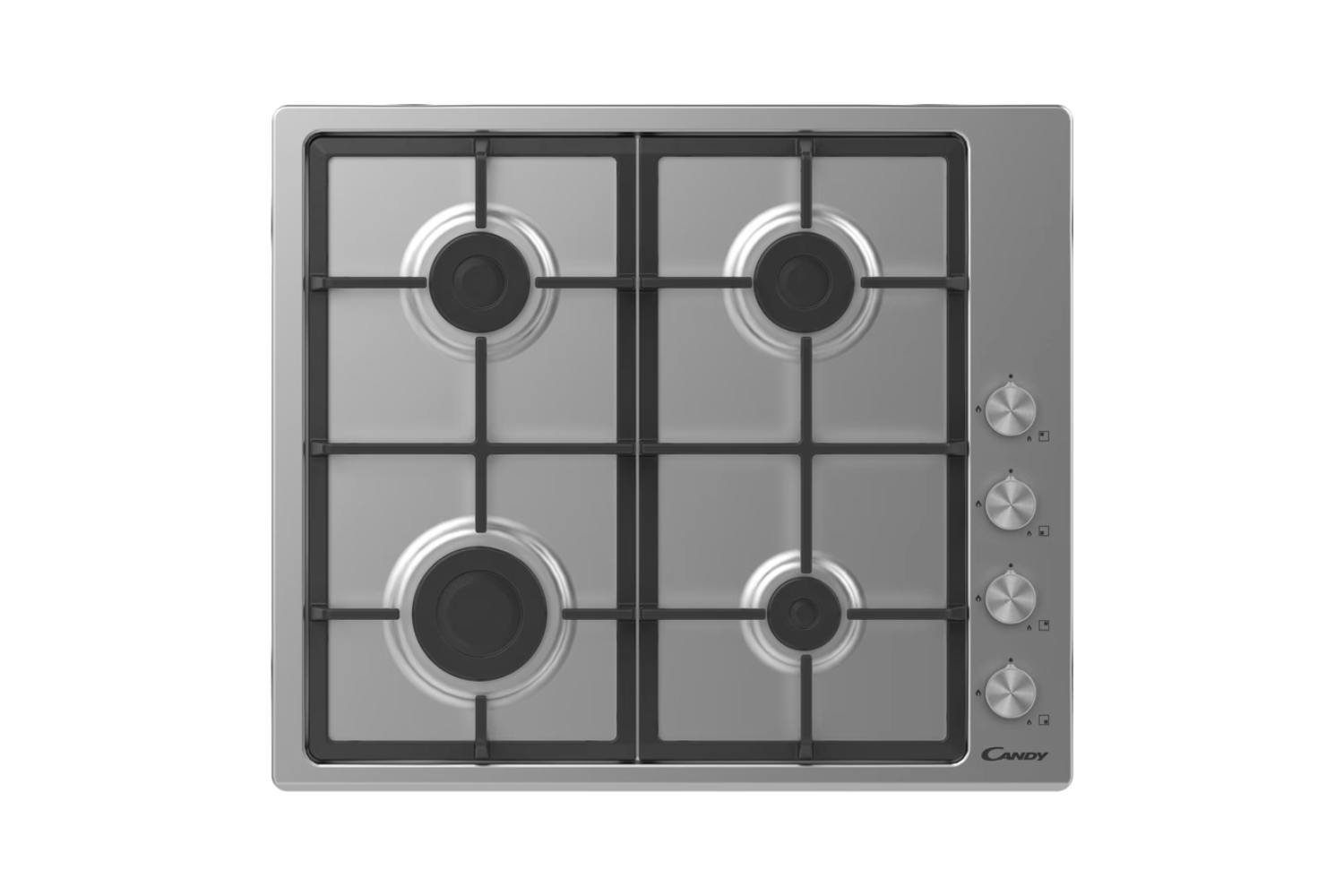 Candy 60cm 4-Burner Gas Hob – Stainless Steel Hob