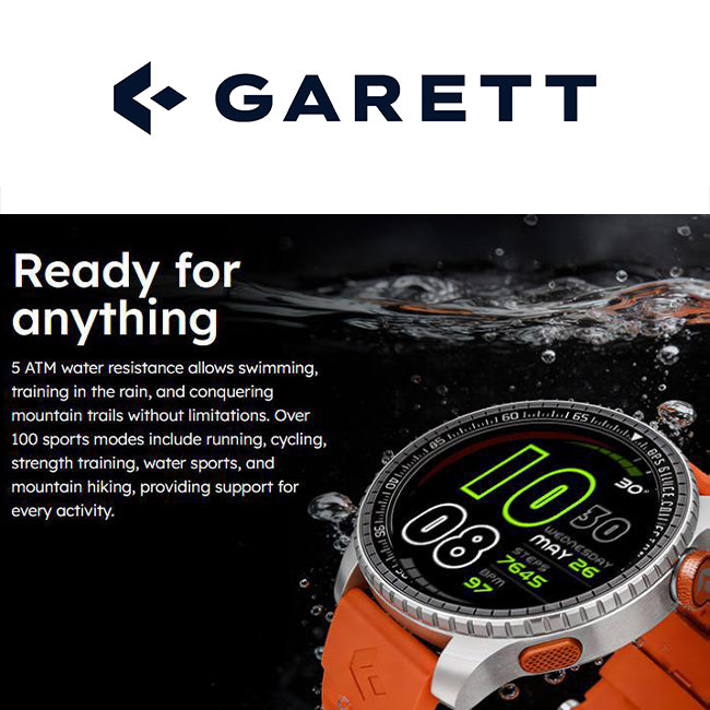 Garett Compass GPS Smart Watch Black Steel | COMPASGPSBLKSTEEL