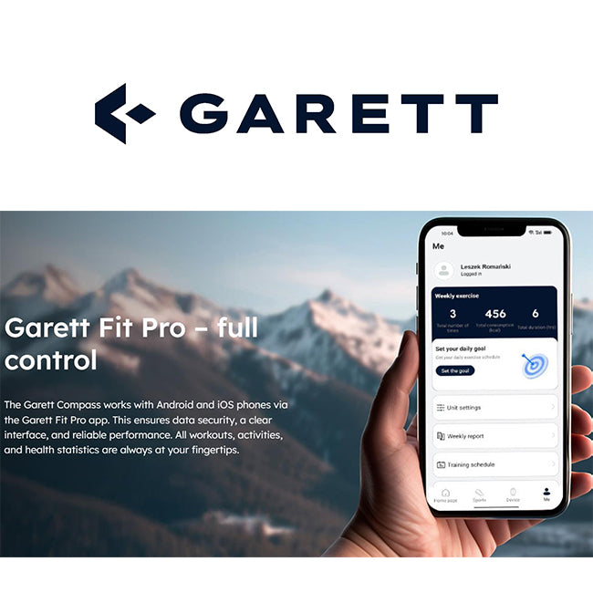 Garett Compass GPS Smart Watch Black Steel | COMPASGPSBLKSTEEL