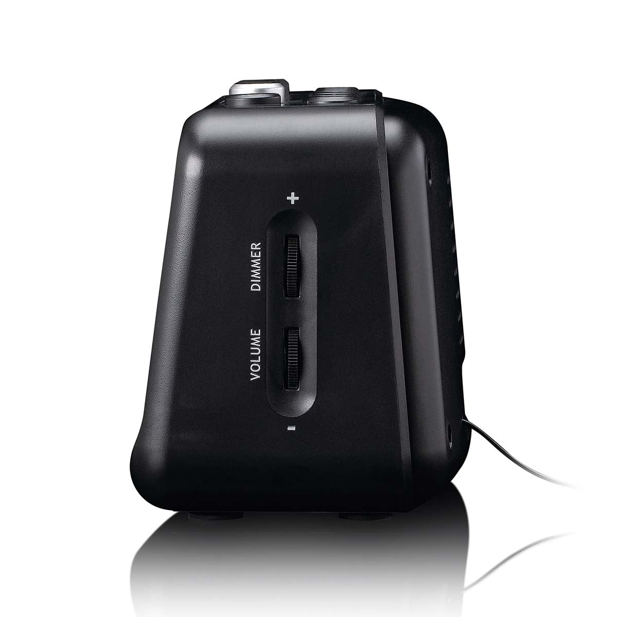 Lenco FM Clock Radio with USB Charging Black | CR-28BK