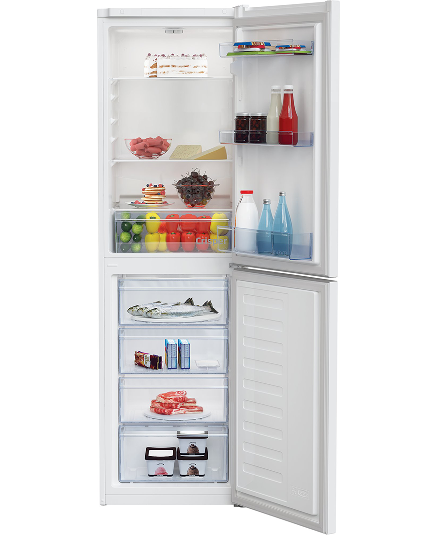 Beko 50/50 Freestanding Fridge Freezer – CSG4582W – White Fridge Freezer
