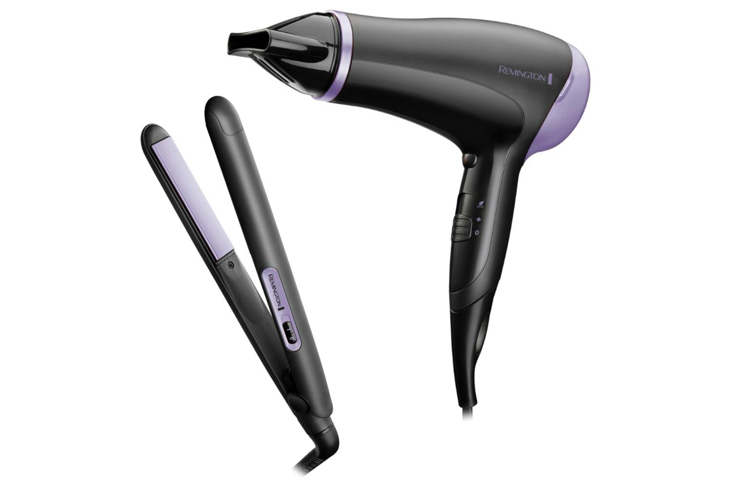 Remington Style Essentials Hair Dryer & Straightener Gift Set | D3016GP