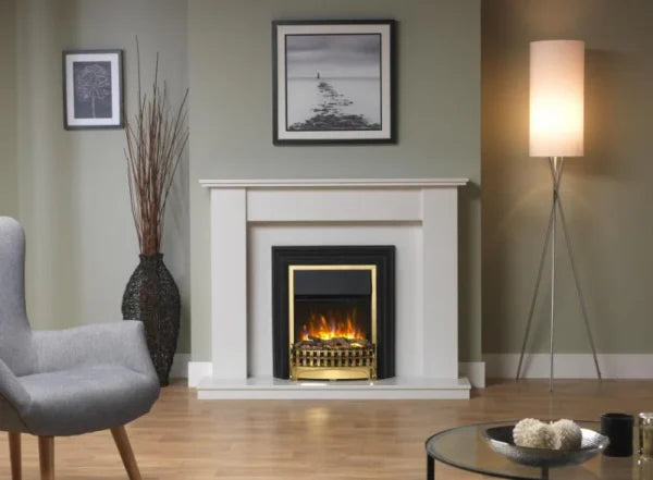 Dimplex Kingsley Deluxe 2kW Optiflame Electric Fire Brass | KNG20X-BR