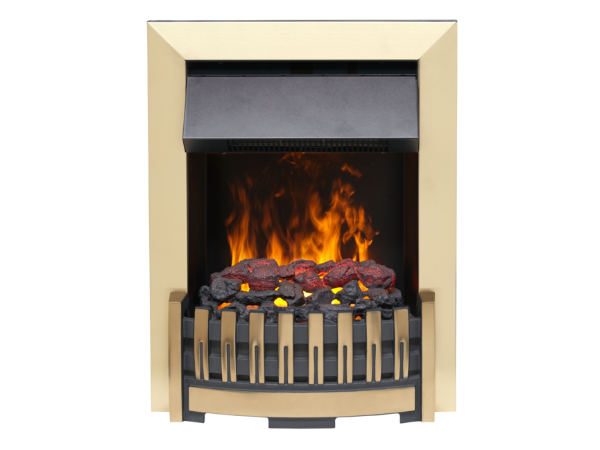Dimplex Elsberry Electric Fire, Antique Brass ELS20AB-LED-UK