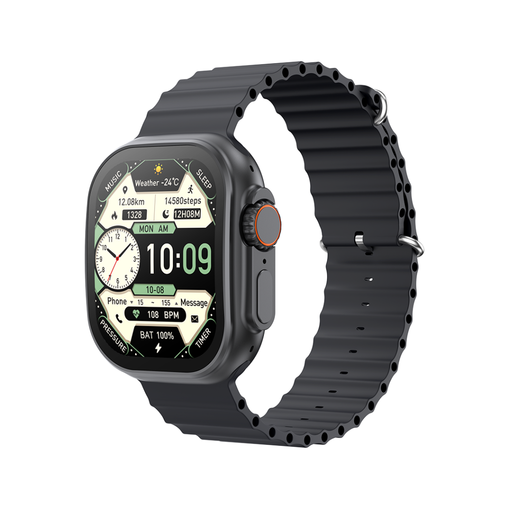 XO Blk M11 Ultra Wireless Charging Smart Sports Watch | EXSXO-M11ULTRAB