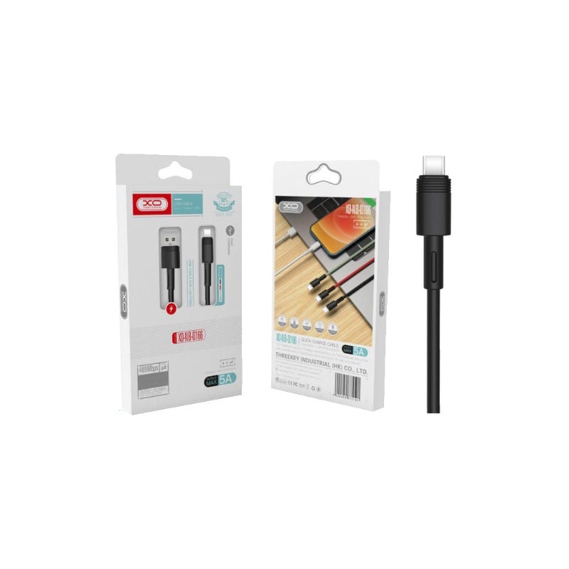 XO Black Nb-Q166 5A Fast Charge 1M Cable Type-C