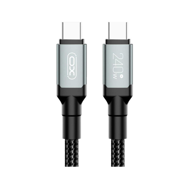 XO Black 240W Type-C To Type-C 1M Hi-Powered Data Cable