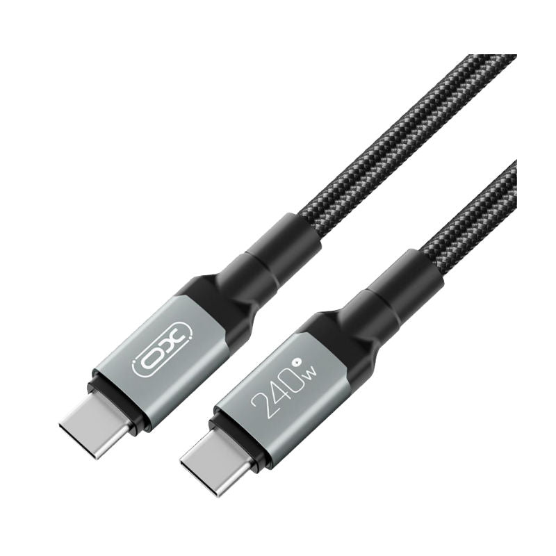 XO Black 240W Type-C To Type-C 1M Hi-Powered Data Cable