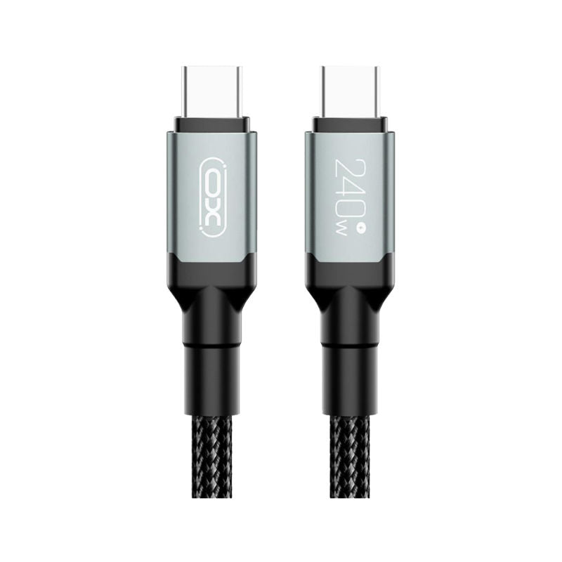 XO Black 240W Type-C To Type-C 2M Hi-Powered Cable