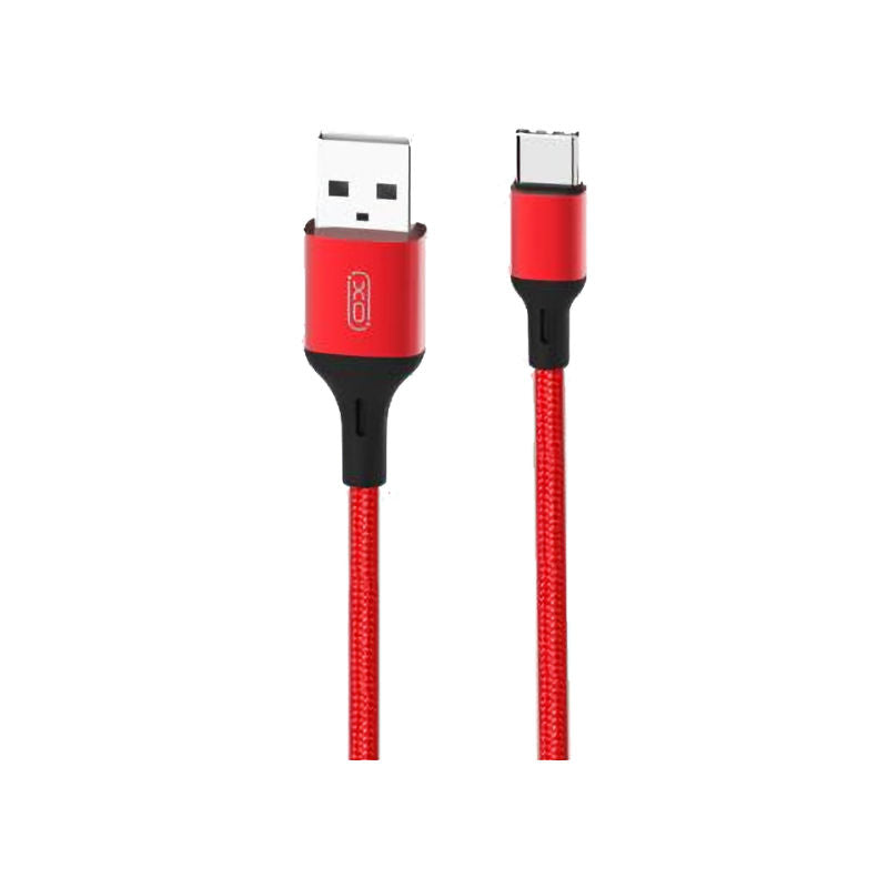 XO Red Nb143 Braided Data Charg Type A to Type-C - 2m Charging Cable