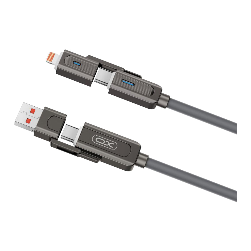 XO Gray 1M 4-In-1 Multi Usb/C To Lightning/C
