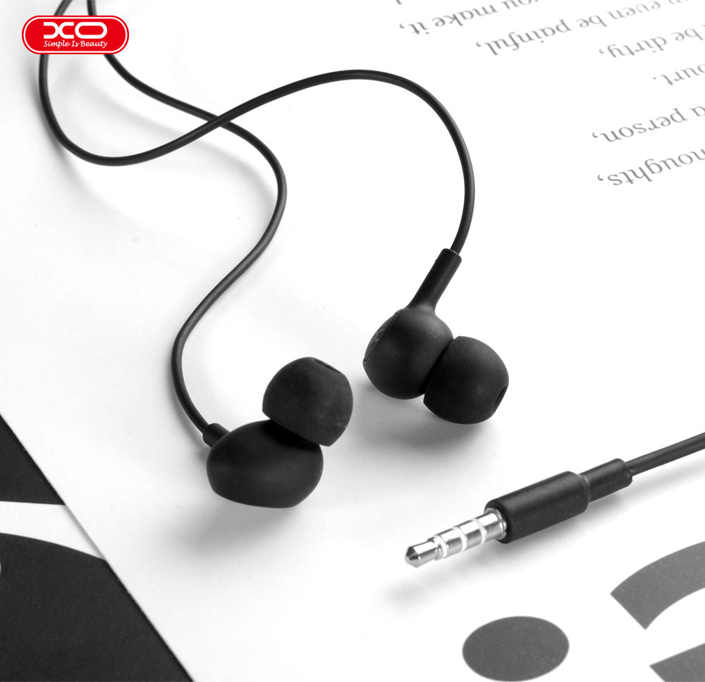 XO Black S6 Candy Music Earphones 3.5mm Jack 1.2m